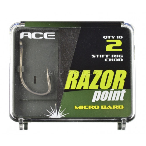 Крючки размер №2 ACE Stiff Rig/chod SRC
